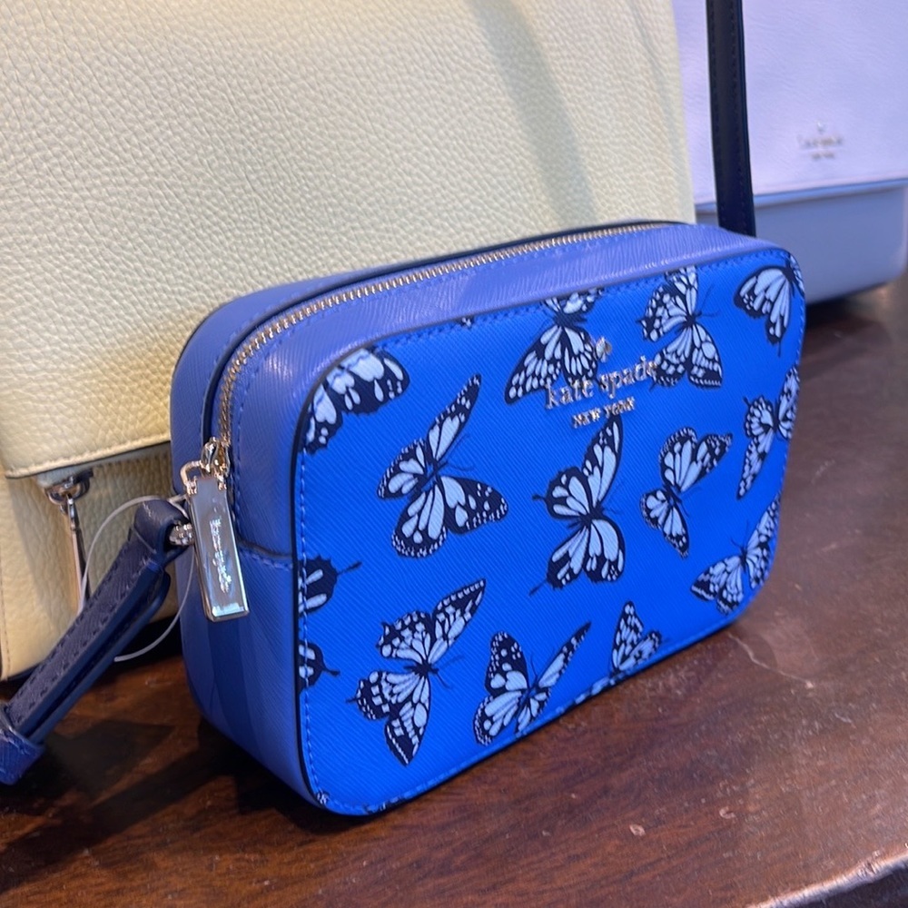 Kate Spade Staci Butterfly Sky Printed Mini Camera Bag, 
Blue Multi 
NWT - Picture 5 of 16